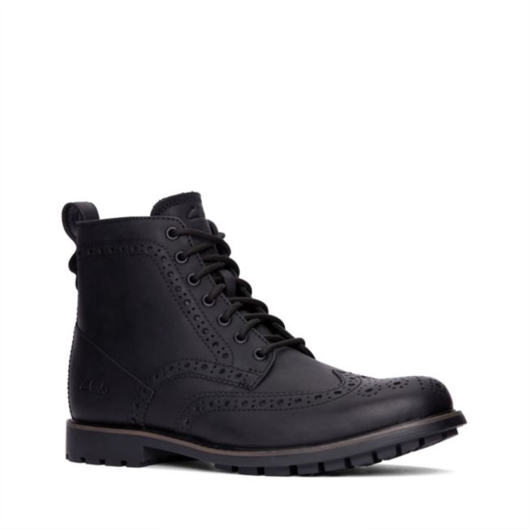 Westcombe Limit Cuero Negro Con Forro Negro Cuero Con Forro Negro Clarks