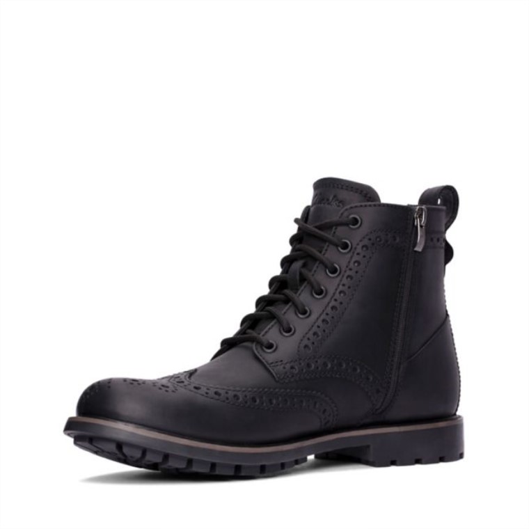 Westcombe Limit Cuero Negro Con Forro Negro Cuero Con Forro Negro Clarks
