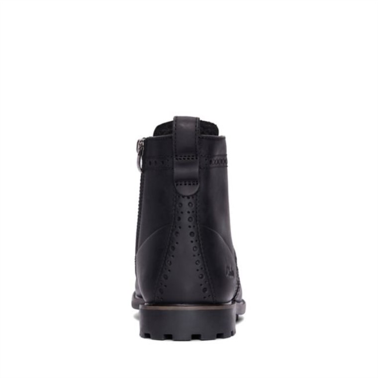 Westcombe Limit Cuero Negro Con Forro Negro Cuero Con Forro Negro Clarks