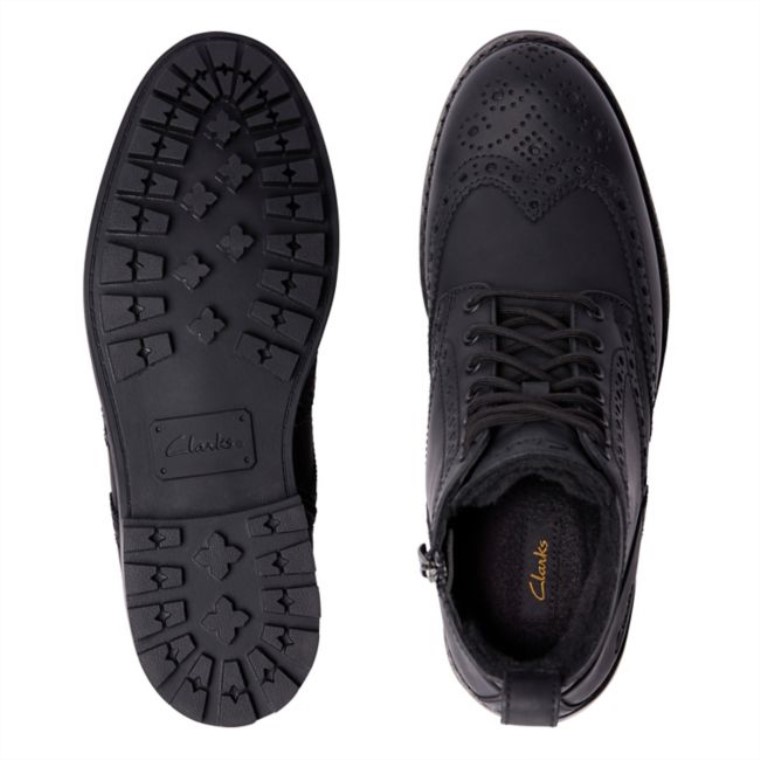Westcombe Limit Cuero Negro Con Forro Negro Cuero Con Forro Negro Clarks