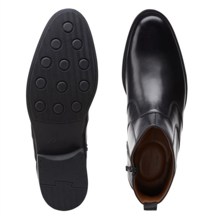 Cremallera Whiddon Cuero Negro Clarks Cuero Negro