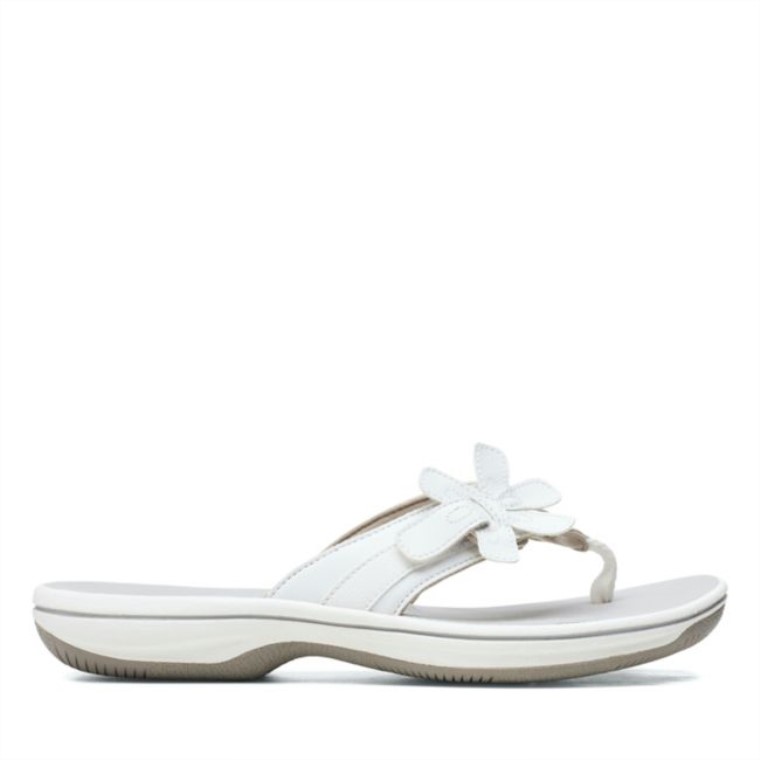 Blanco Clarks Brinkley Flora Blanco