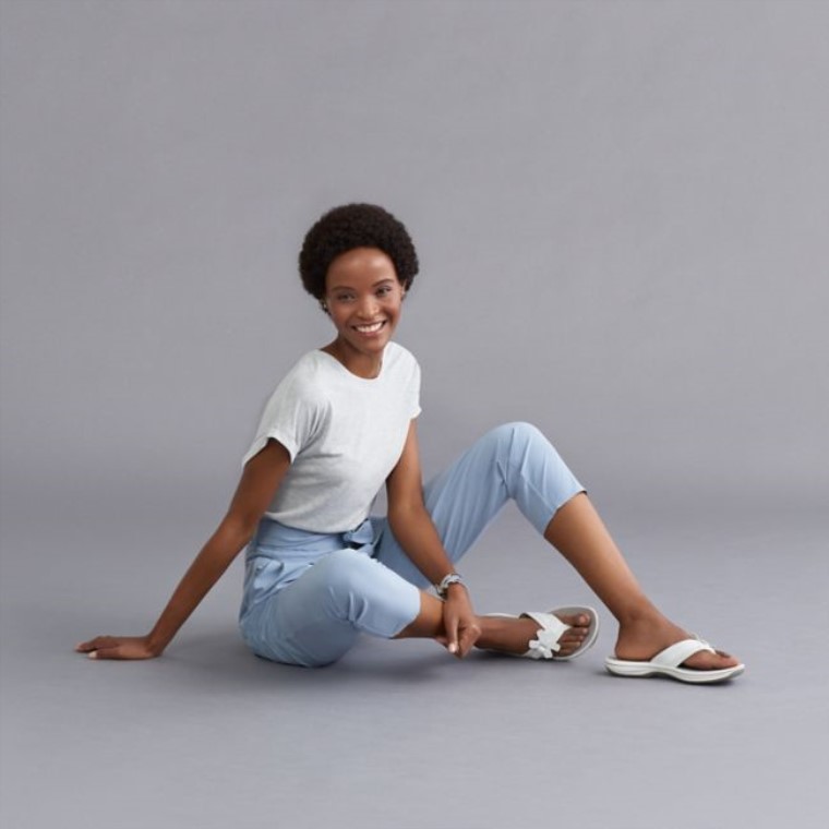 Blanco Clarks Brinkley Flora Blanco