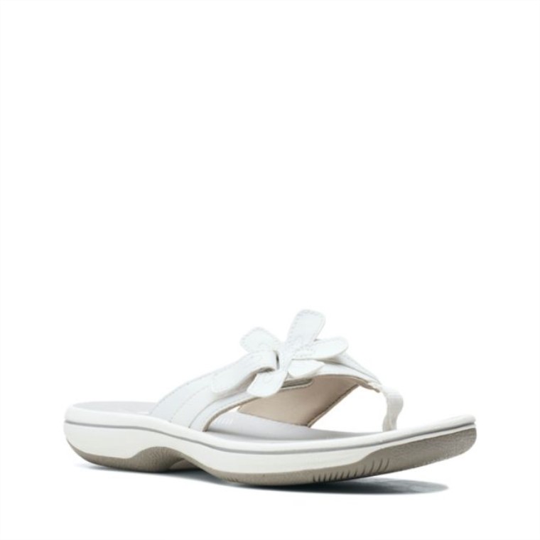 Blanco Clarks Brinkley Flora Blanco