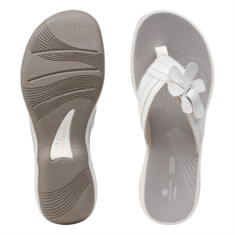 Blanco Clarks Brinkley Flora Blanco