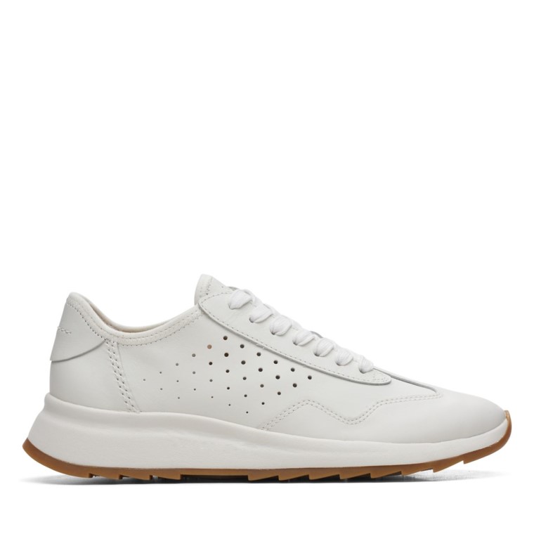 Cuero Combinado Blanco Clarks Dash Lite Lace Cuero Combinado Blanco