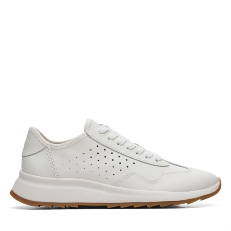 Cuero Combinado Blanco Clarks Dash Lite Lace Cuero Combinado Blanco