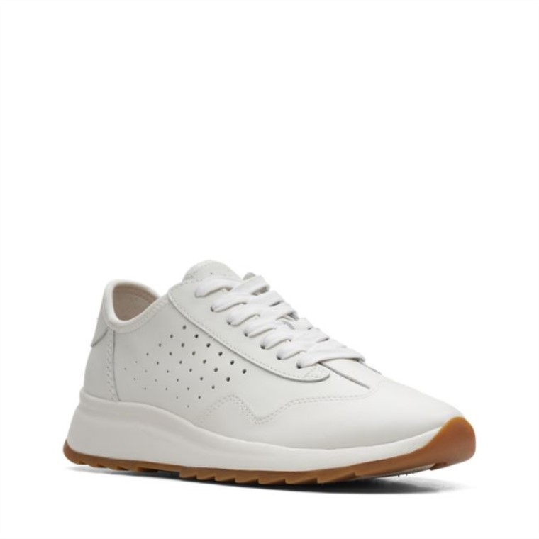 Cuero Combinado Blanco Clarks Dash Lite Lace Cuero Combinado Blanco