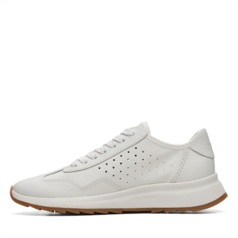Cuero Combinado Blanco Clarks Dash Lite Lace Cuero Combinado Blanco
