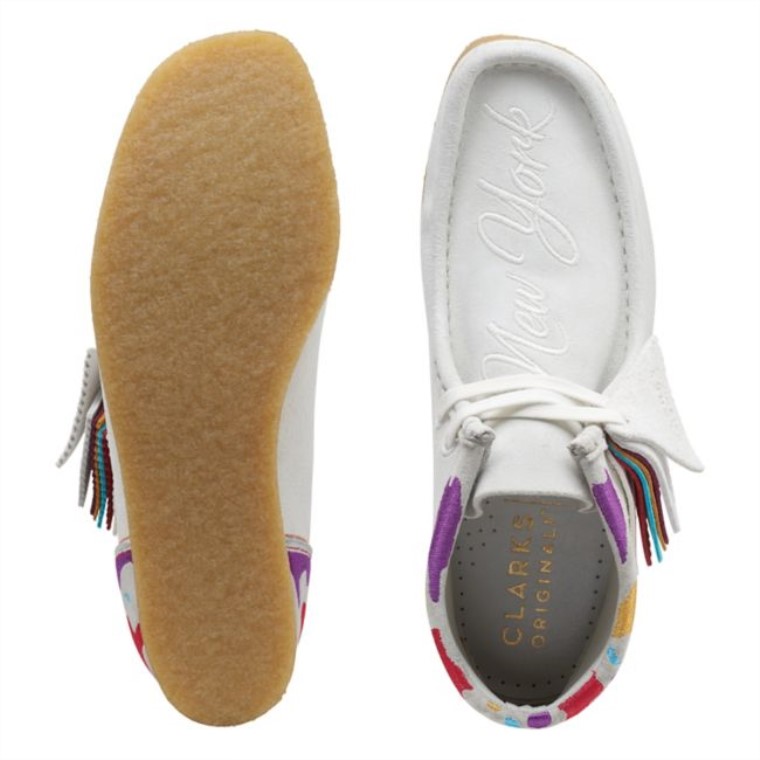 Botas Combi Wallabee Blancas Combi Clarks Blancas