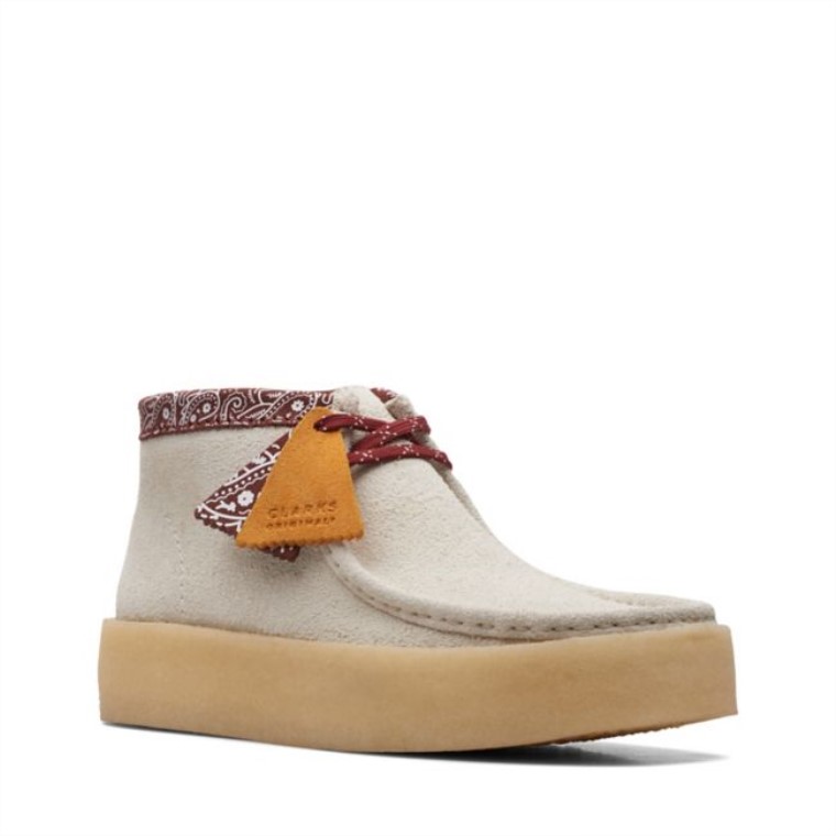 Interés Blanco Clarks Wallabee Cup Bt Interés Blanco