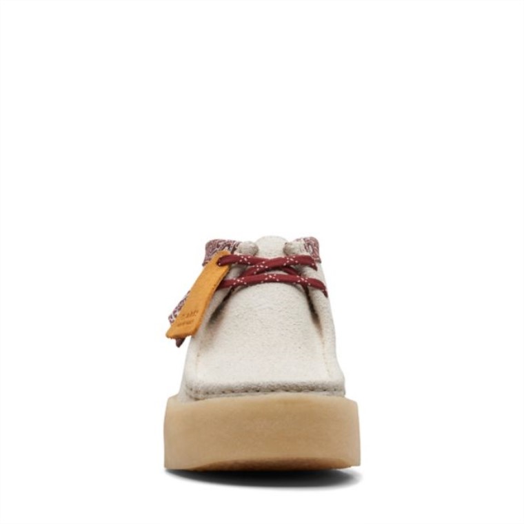 Interés Blanco Clarks Wallabee Cup Bt Interés Blanco