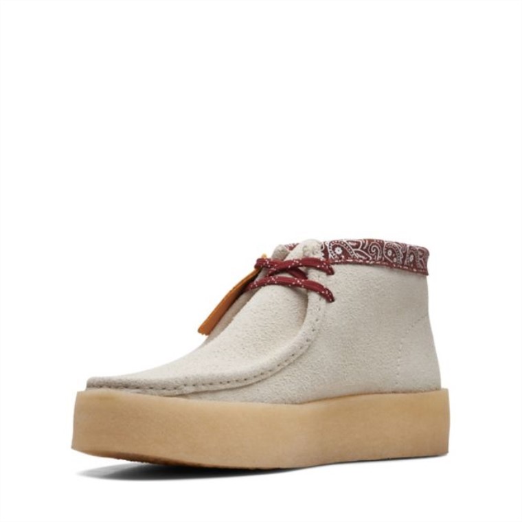 Interés Blanco Clarks Wallabee Cup Bt Interés Blanco