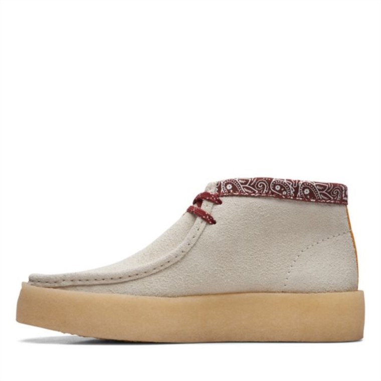Interés Blanco Clarks Wallabee Cup Bt Interés Blanco