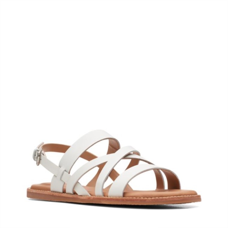 Cuero Blanco Clarks Karsea Sun Cuero Blanco