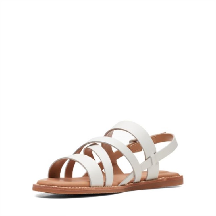 Cuero Blanco Clarks Karsea Sun Cuero Blanco