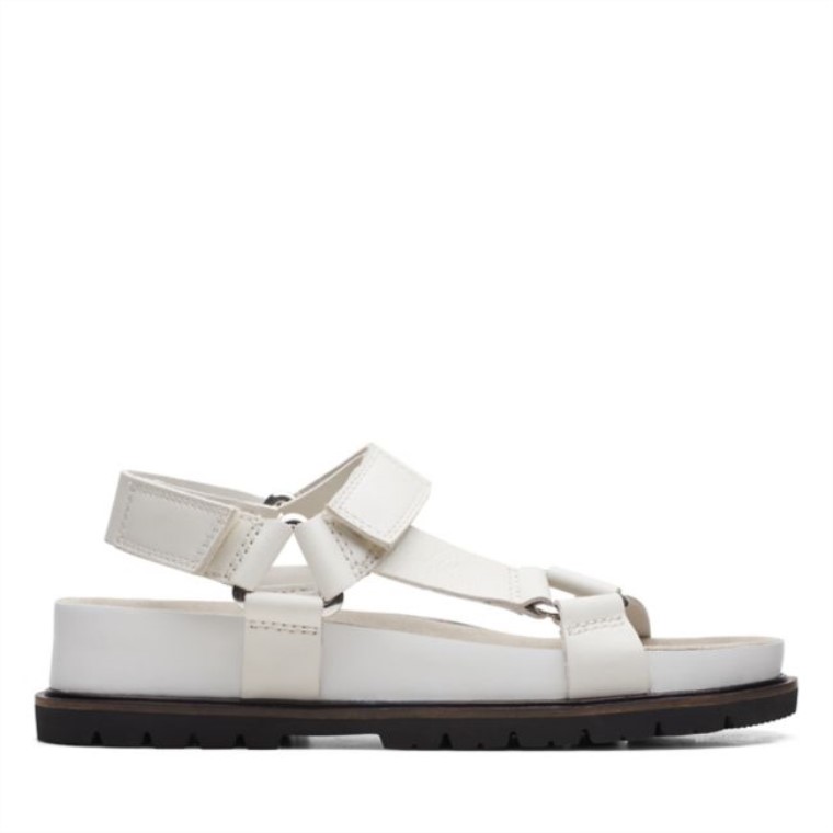 Cuero Blanco Clarks Orianna Sporty Cuero Blanco