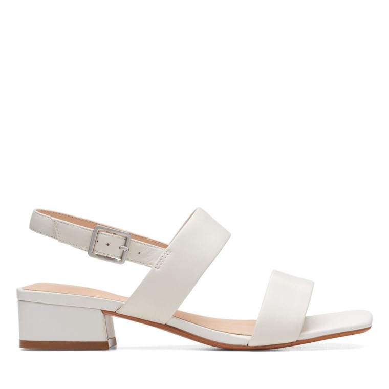 Cuero Blanco Clarks Seren25 Correa Cuero Blanco
