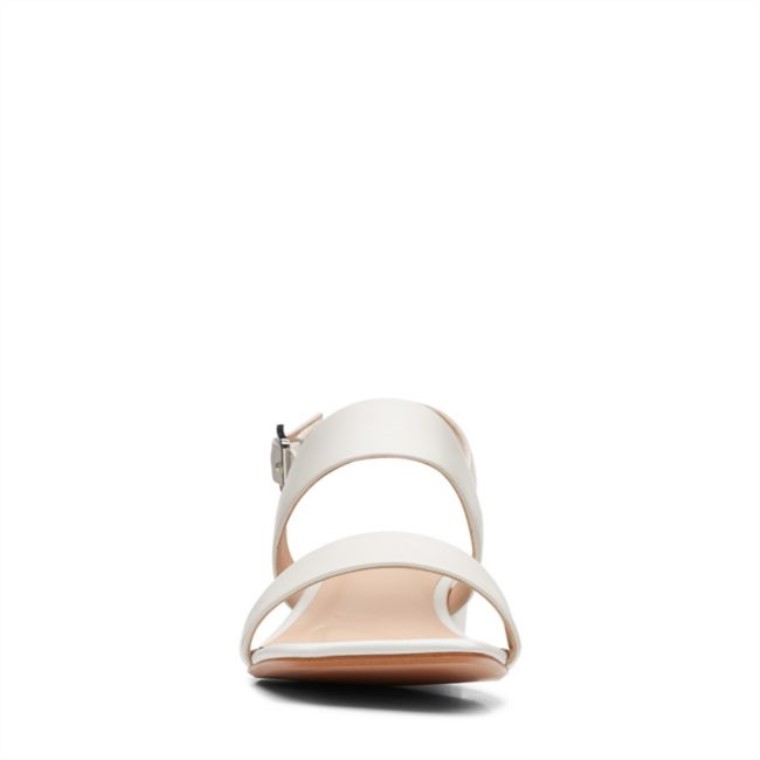 Cuero Blanco Clarks Seren25 Correa Cuero Blanco