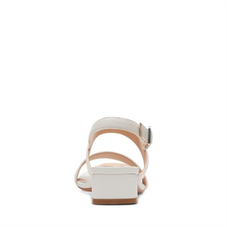 Cuero Blanco Clarks Seren25 Correa Cuero Blanco