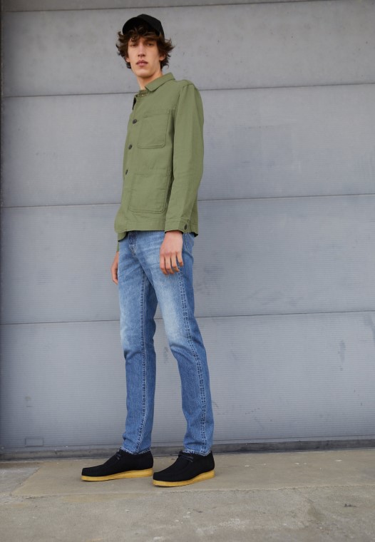 Zapatos Con Cordones Clarks Veganos Negros Wallabee Casuales
