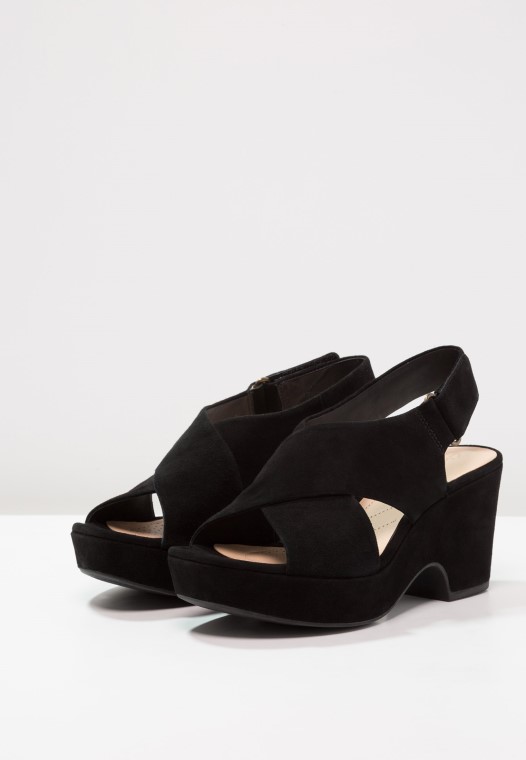 Sandalias Plataforma Negras Maritsa Lara De Clarks
