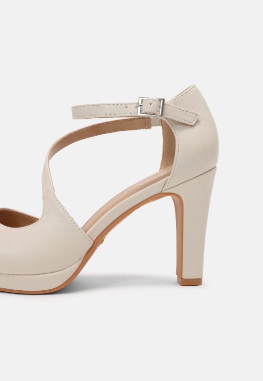 Tacones Altos Clarks Blanco Roto