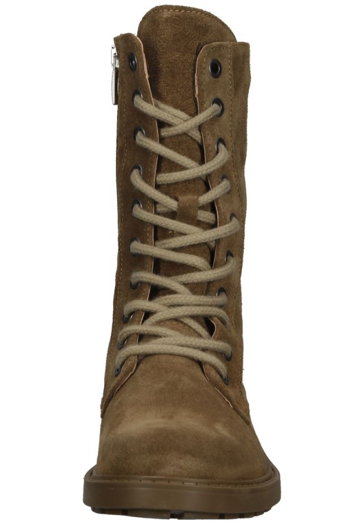 Botines Con Cordones Estilo Orinoco2 Ante Arena Oscuro Clarks