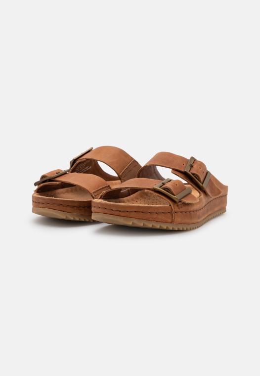Pantuflas Clarks Bronceado Oscuro Brookleigh Sun