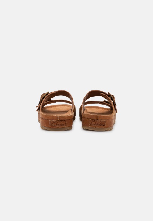 Pantuflas Clarks Bronceado Oscuro Brookleigh Sun