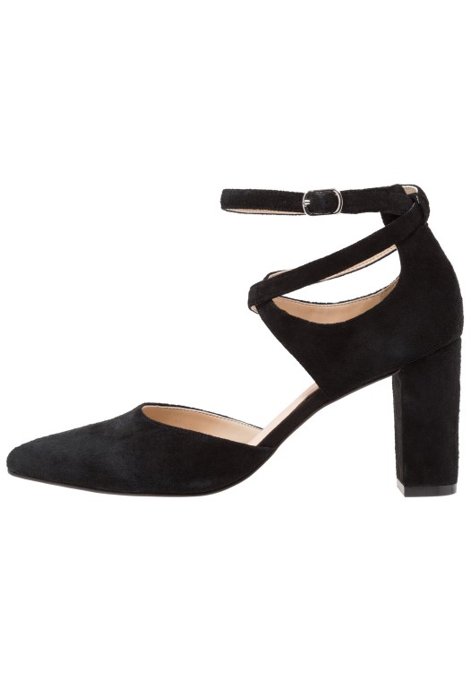 Tacones Negros De Cuero Clarks