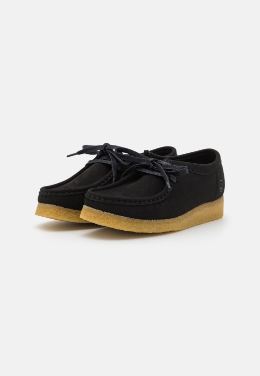 Clarks Wallabee Negro Casual Con Cordones