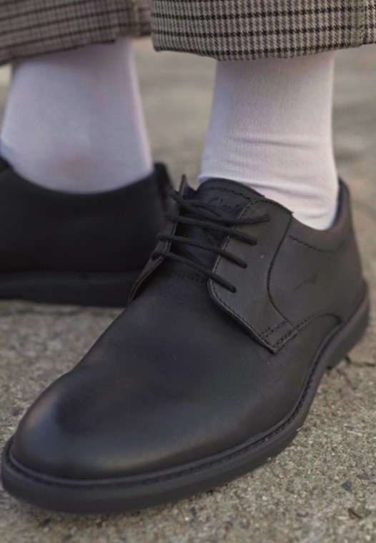 Atticus Encaje Cordones Clarks Negro