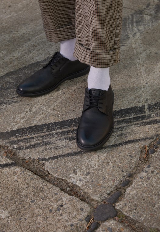 Atticus Encaje Cordones Clarks Negro