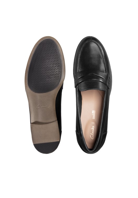 Slip-ons De Cuero Negro Clarks