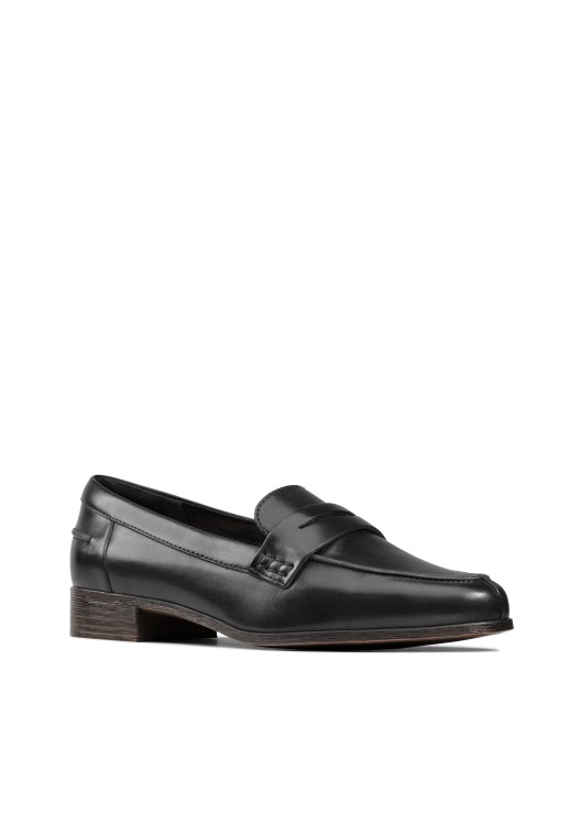 Slip-ons De Cuero Negro Clarks