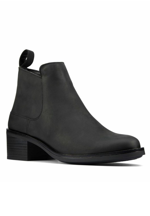 Botines Clarks Memi Zip Negro