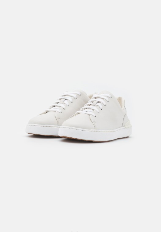 Zapatillas Blancas Court Lite Encaje Clarks