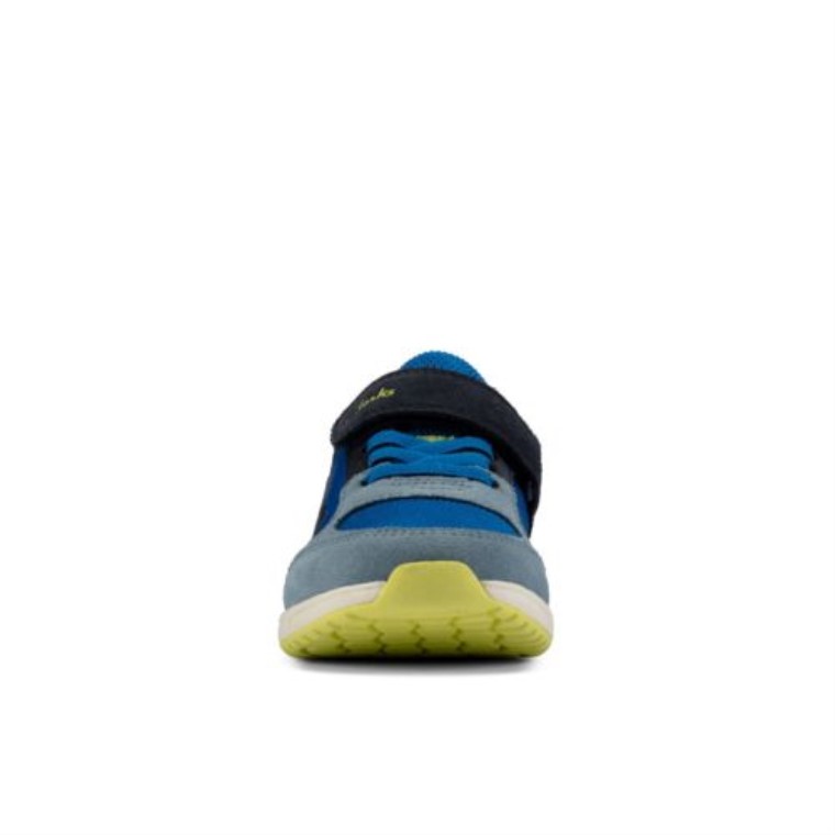 Aeon Flex Jnr F Fit Clarks Brillante Azul Combi