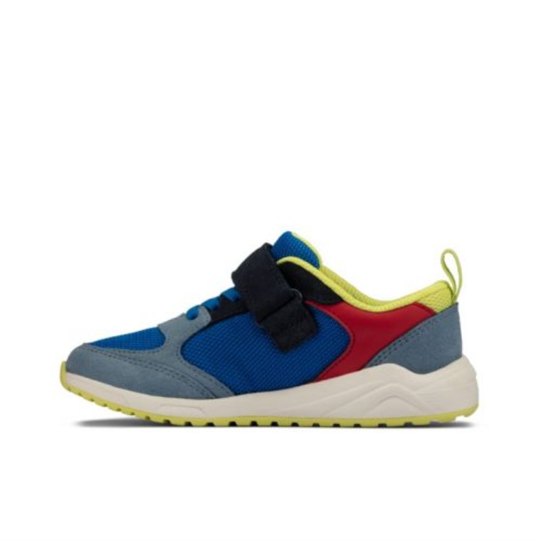 Aeon Flex Jnr F Fit Clarks Brillante Azul Combi