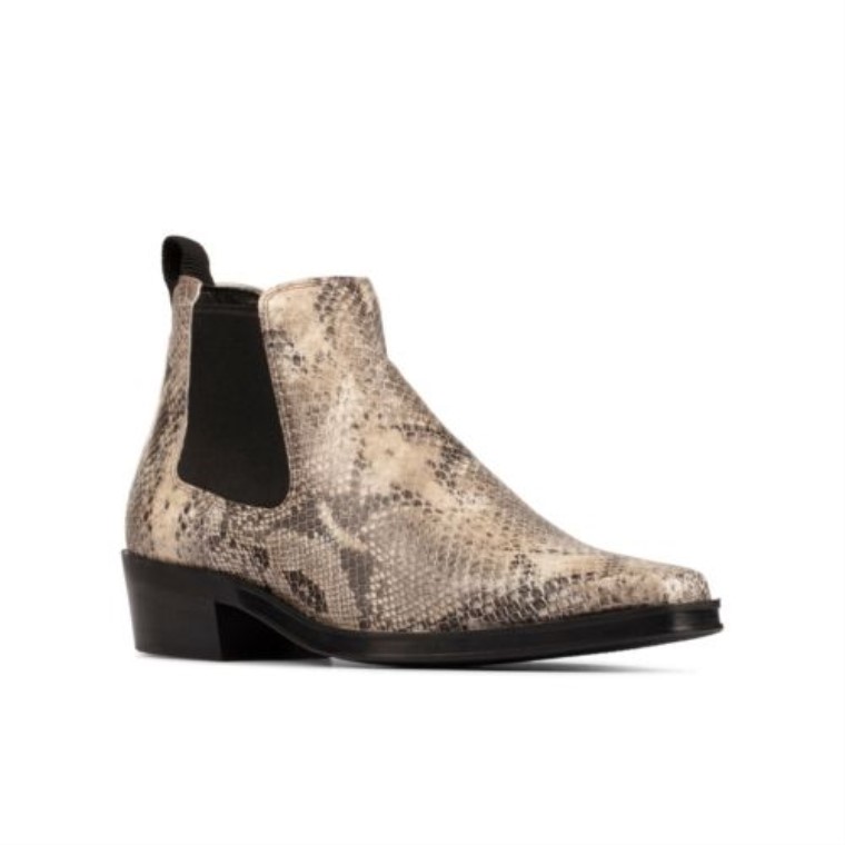 Top Alcina Clarks Serpiente Gris