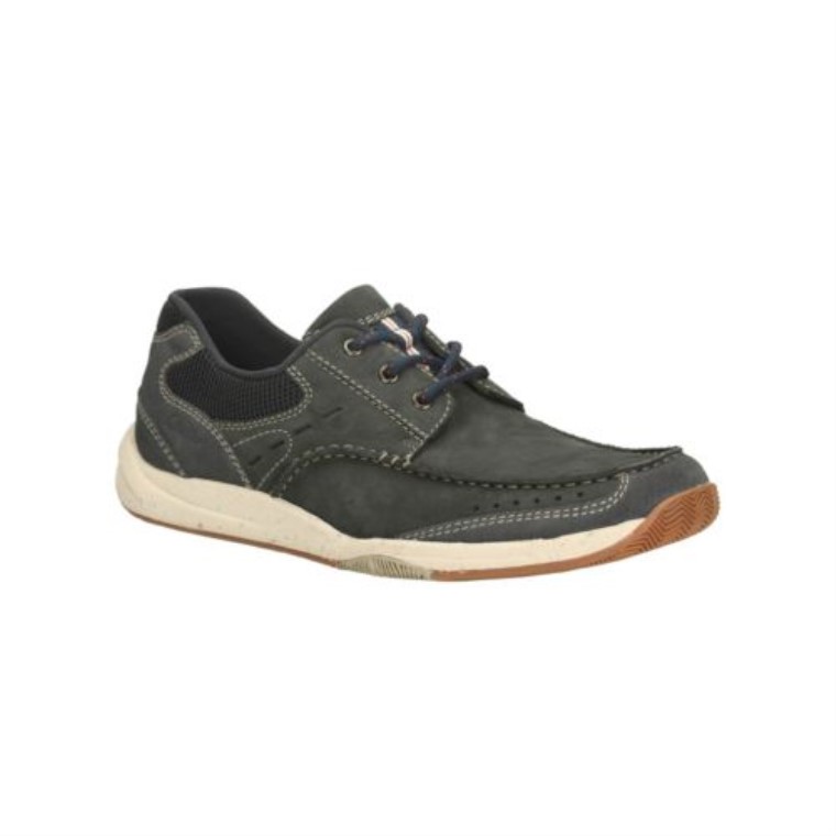 Allston Borde Clarks Nubuck Azul Marino