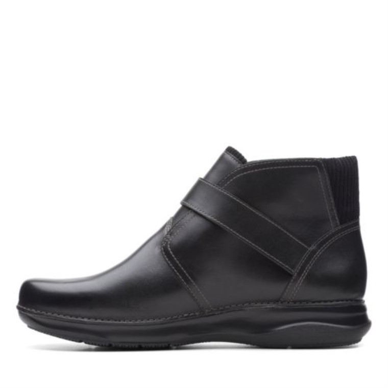 Clarks De Cuero Negro Medio Appley