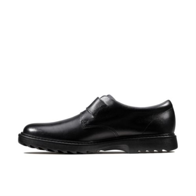 Asher Civic Jnr F Ajuste Clarks Cuero Negro
