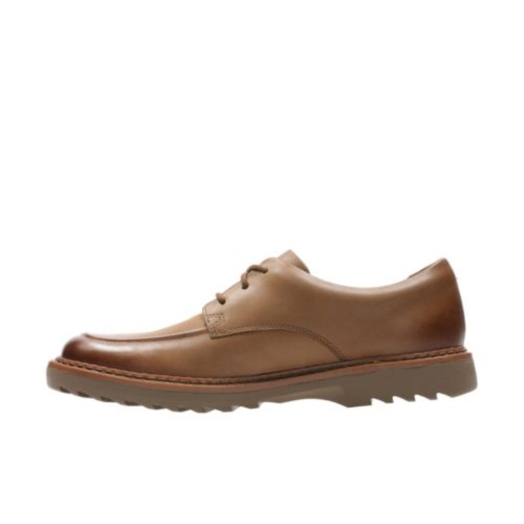 Asher Grove Jnr F Fit Bronceado Cuero Clarks