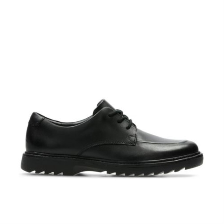 Asher Grove Jnr G Fit Clarks Cuero Negro