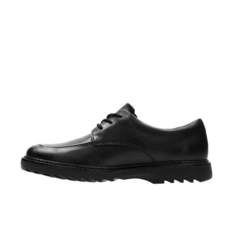 Asher Grove Jnr G Fit Clarks Cuero Negro