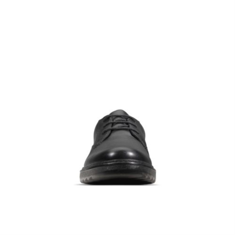 Asher Jazz Jnr F Fit Clarks Cuero Negro