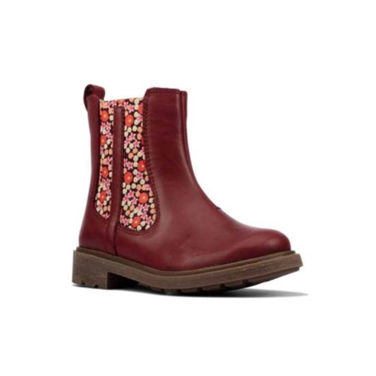 Astrol Orinf F Fit Clarks Cereza Cuero