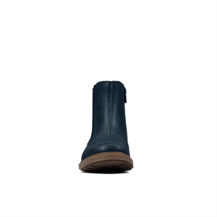 Astrol Orinf F Fit Clarks Cuero Azul Marino